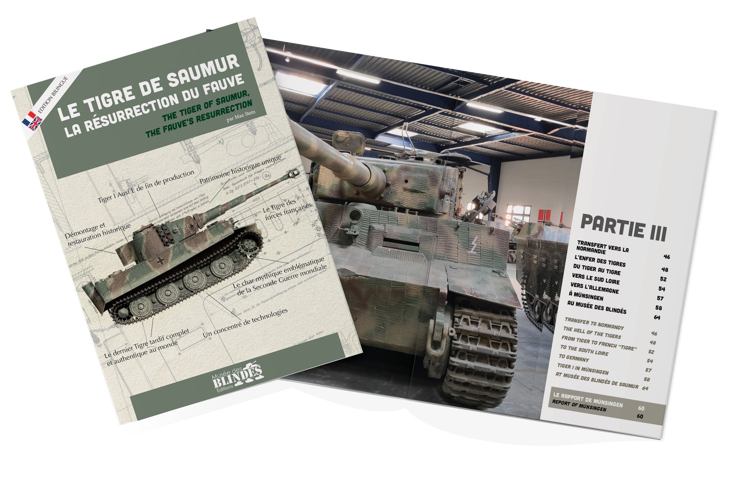 LIvre Le Tigre de Saumur, la résurrection du fauve. LIVRE BILINGUE 🇬🇧